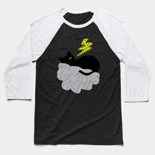 Cloud Cat Baseball T-Shirt